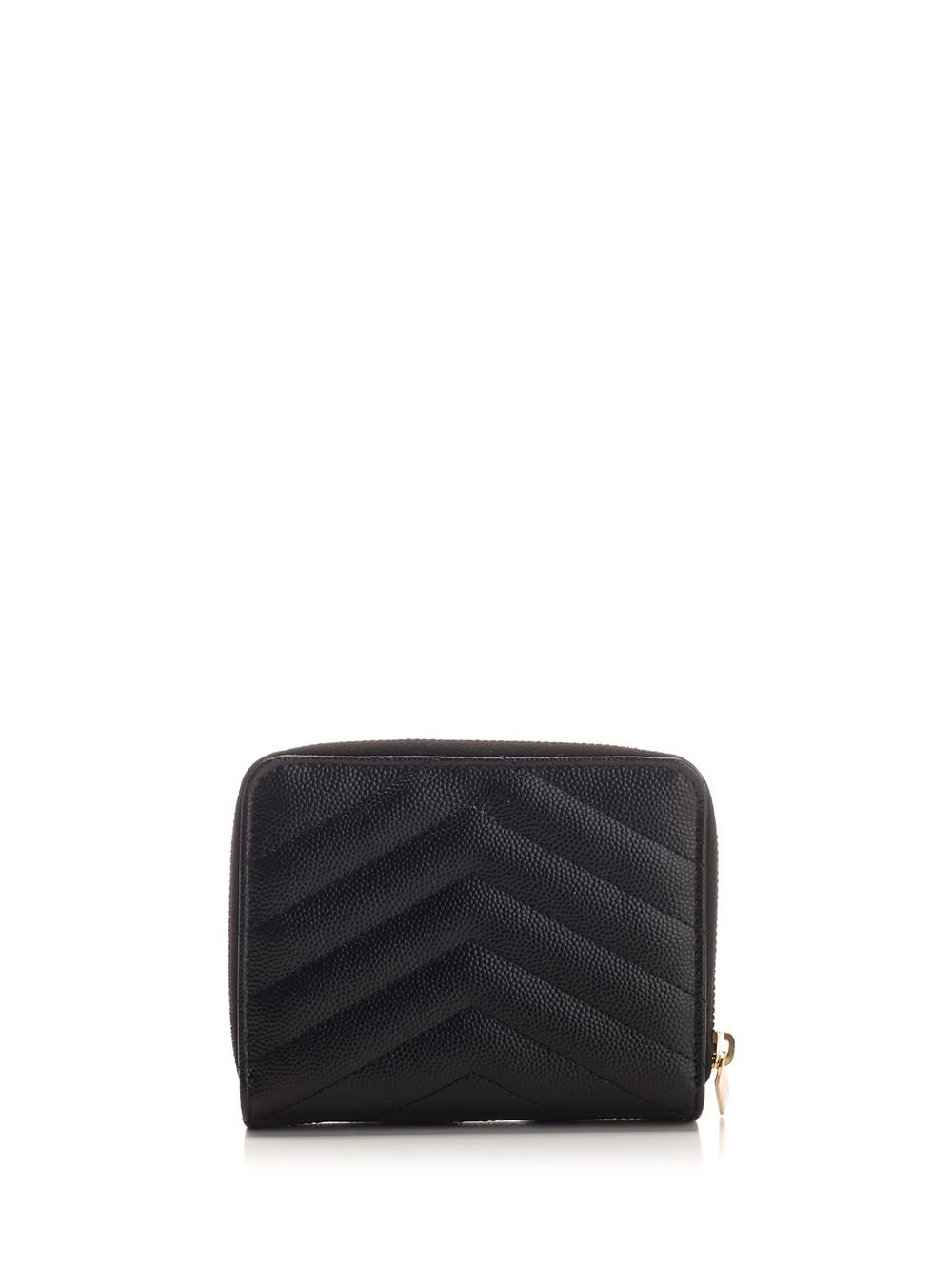 Saint Laurent Cassandre Logo Plaque Wallet