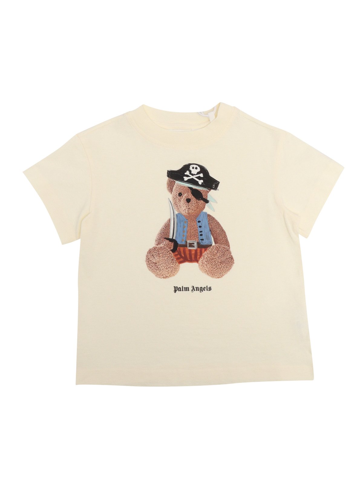 Palm Angels Kids Logo Printed Crewneck T-Shirt