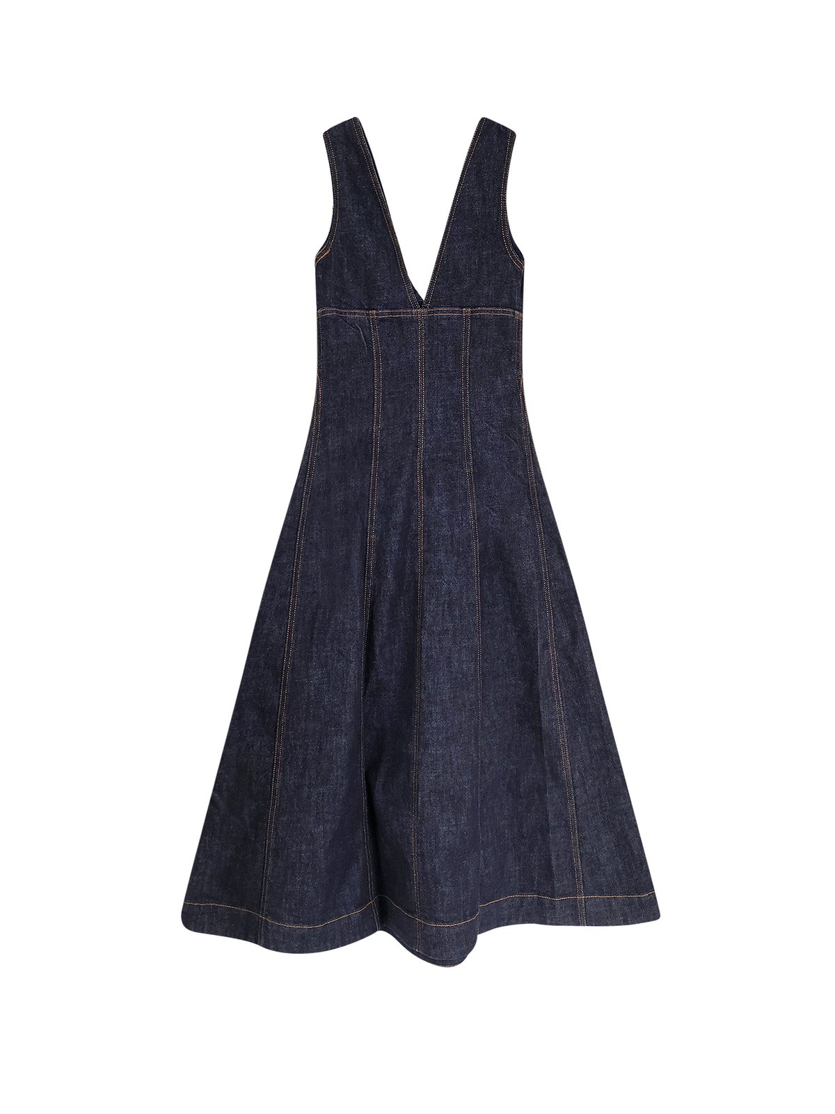 self portrait denim midi dress Denim Sweetheart Midi Dress self-portrait-US