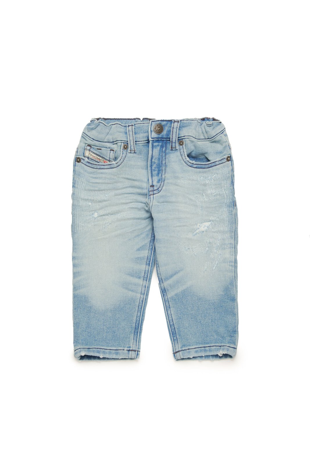 Diesel Kids Distressed Elastic Waist Jeans