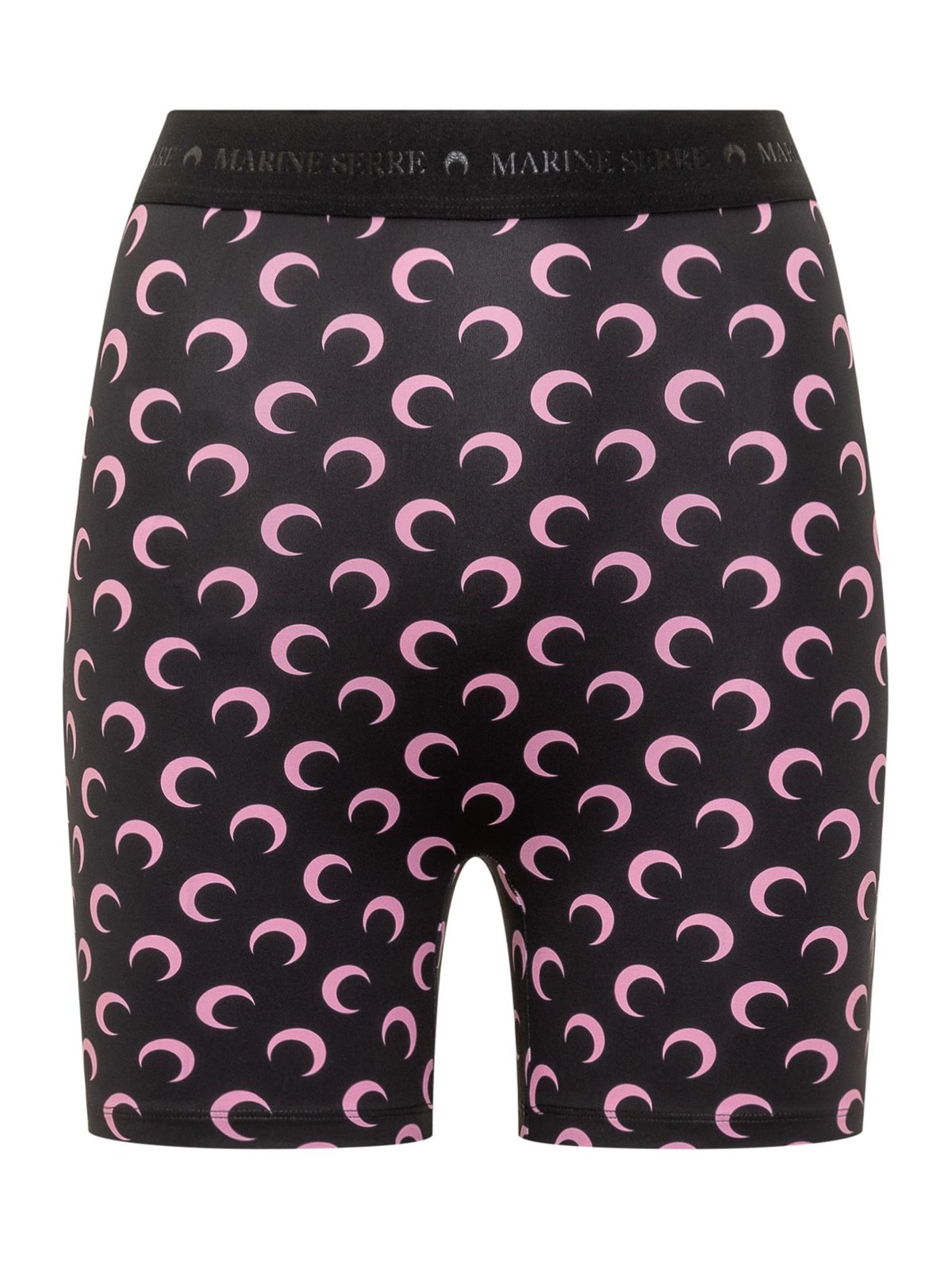 Marine Serre Crescent Print Stretched Mini Shorts