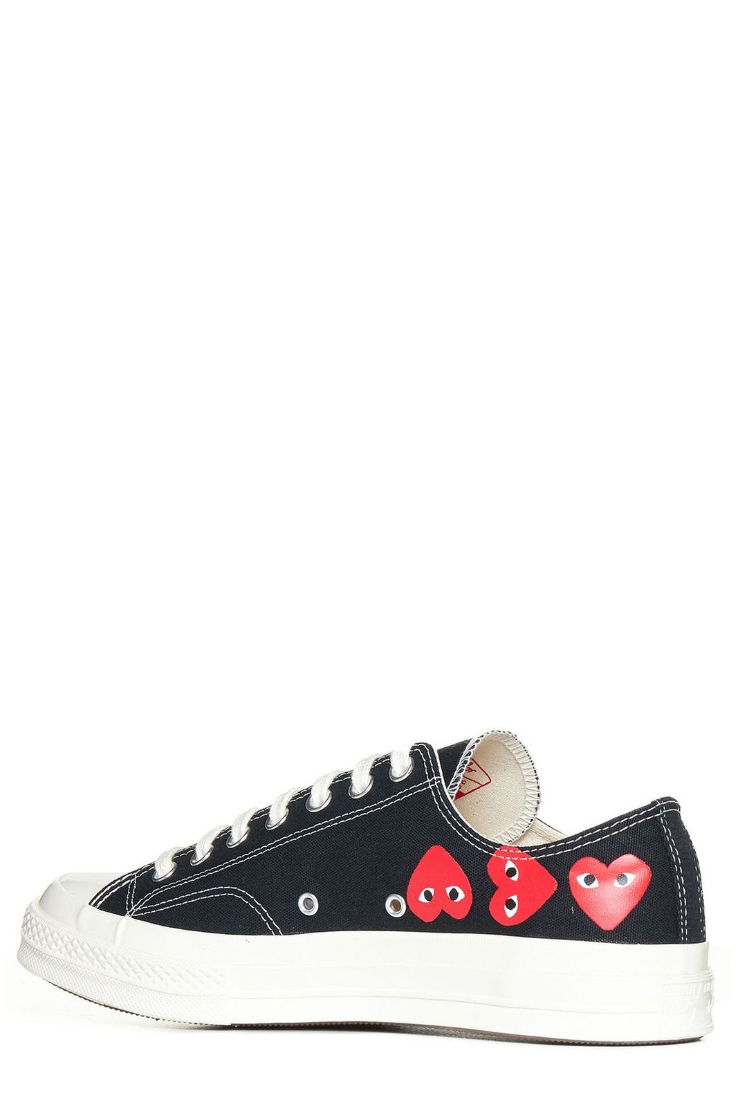 Comme des Garçons Play X Converse Heart Logo Printed Low-Top Sneakers