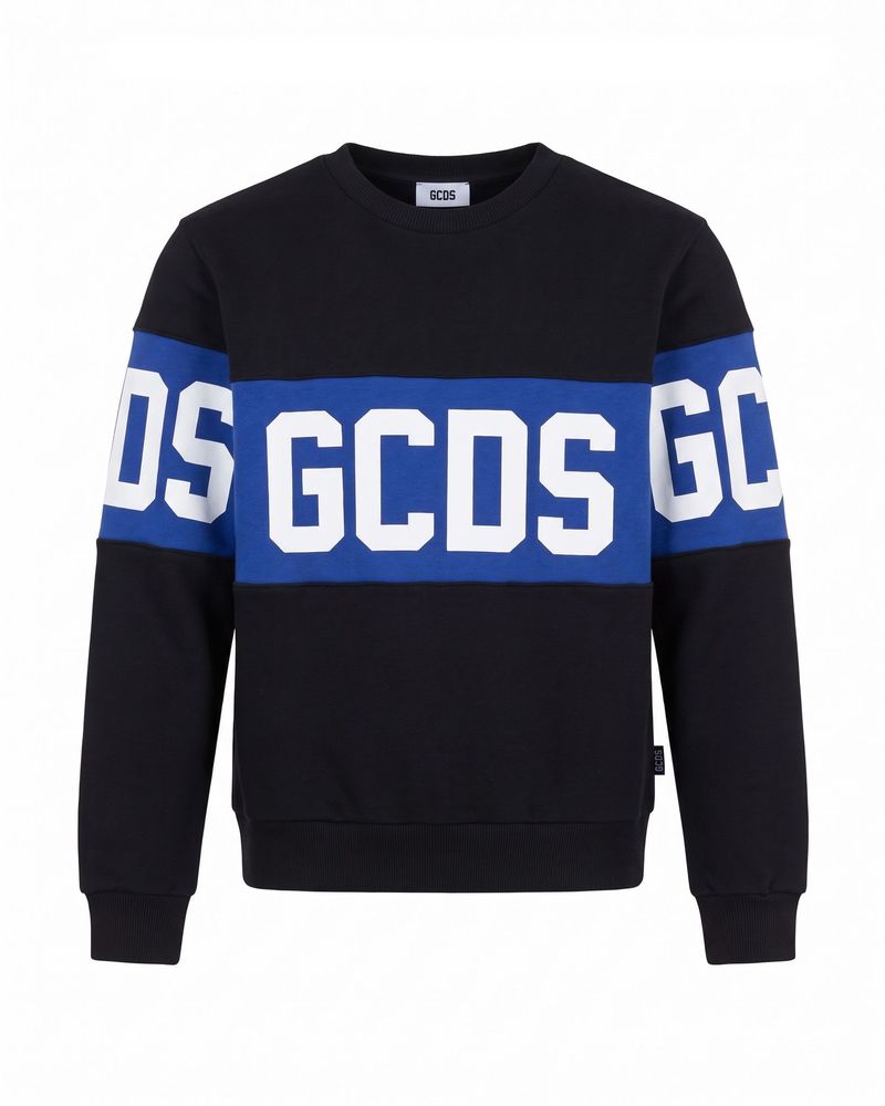 Gcds Kids 로고 프린트 크루넥 맨투맨