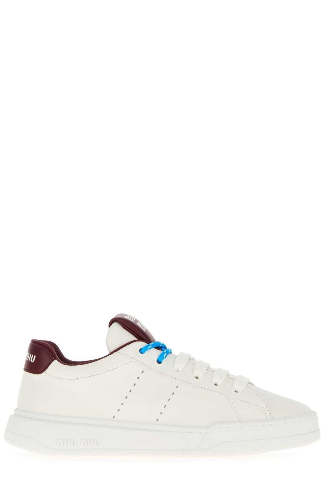 미우미우 라운드토 레이스업 스니커즈 5E387EF0053L48 F0C65