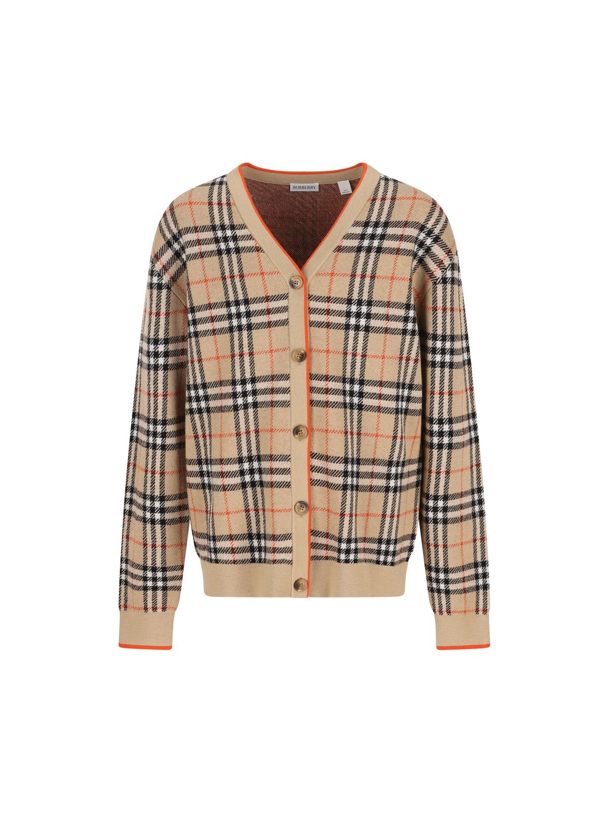 Burberry Kids V-Neck Checked Cardigan – Cettire