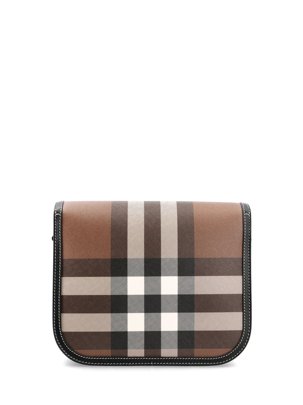 【BURBERRY】CHECK MEDIUM ELIZABETH BAG BURBERRY Small Elizabeth Bag in Dark Brown | COCOON