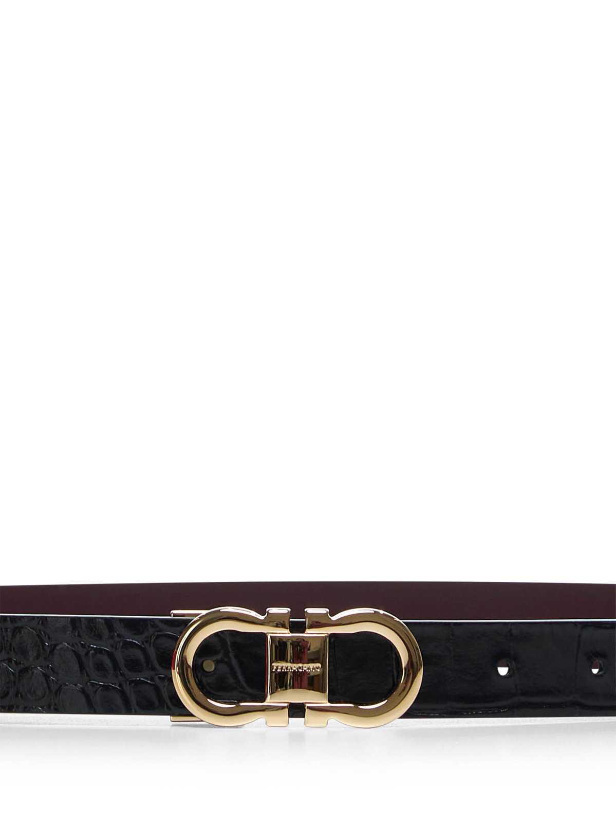 Ferragamo Logo Engraved Buckle Belt