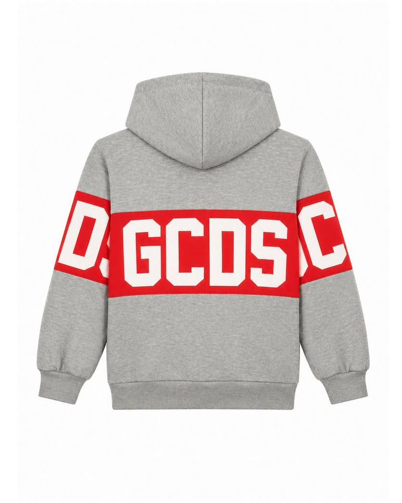 Gcds Kids 로고 프린트 긴팔 후드