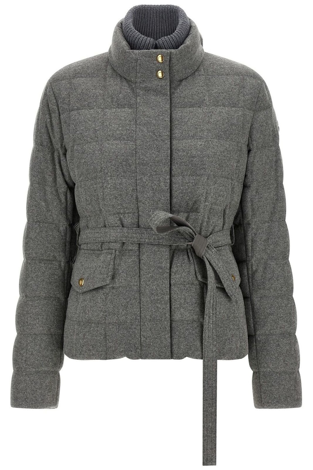 Moncler Tied-Waist Padded Jacket