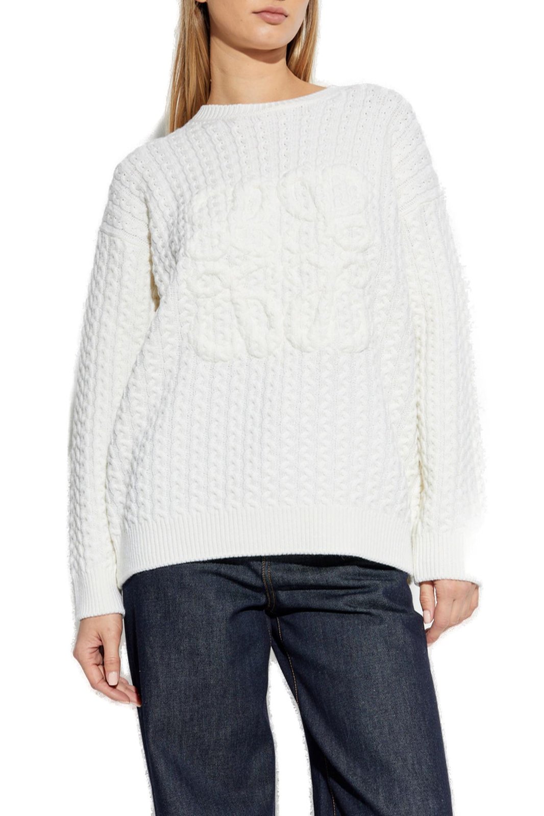 Loewe Logo-Detailed Crewneck Knitted Jumper