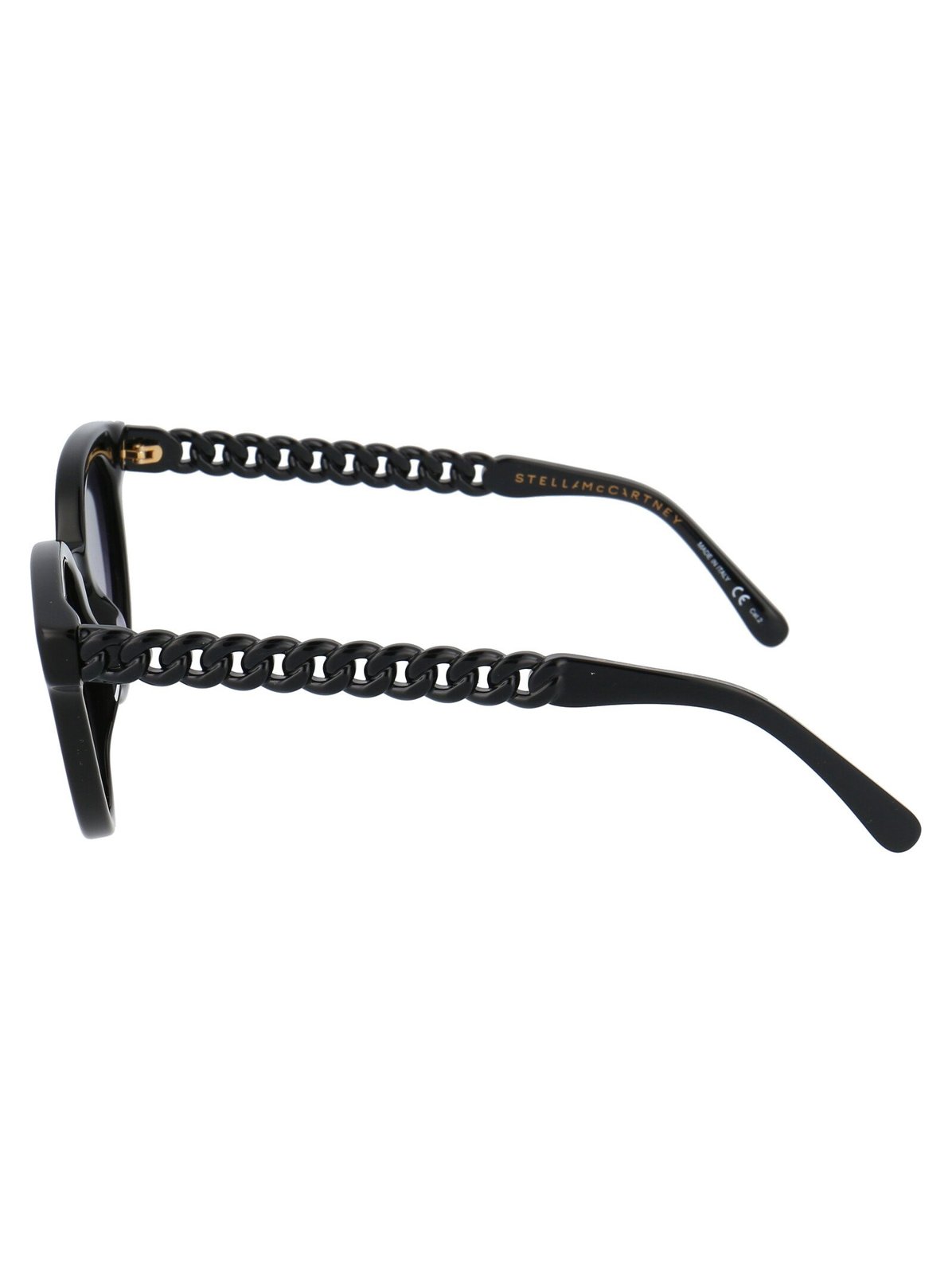 STELLA MCCARTNEY キャットアイフレムサンクラス SC0234S 001 Stella McCartney - Chunky Square Cat-Eye Sunglasses - Shiny