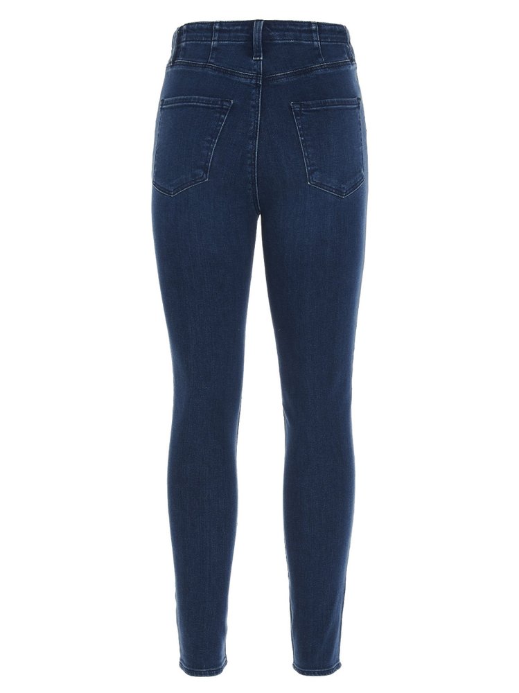 J Brand Darted High-Rise Skinny Jeans 