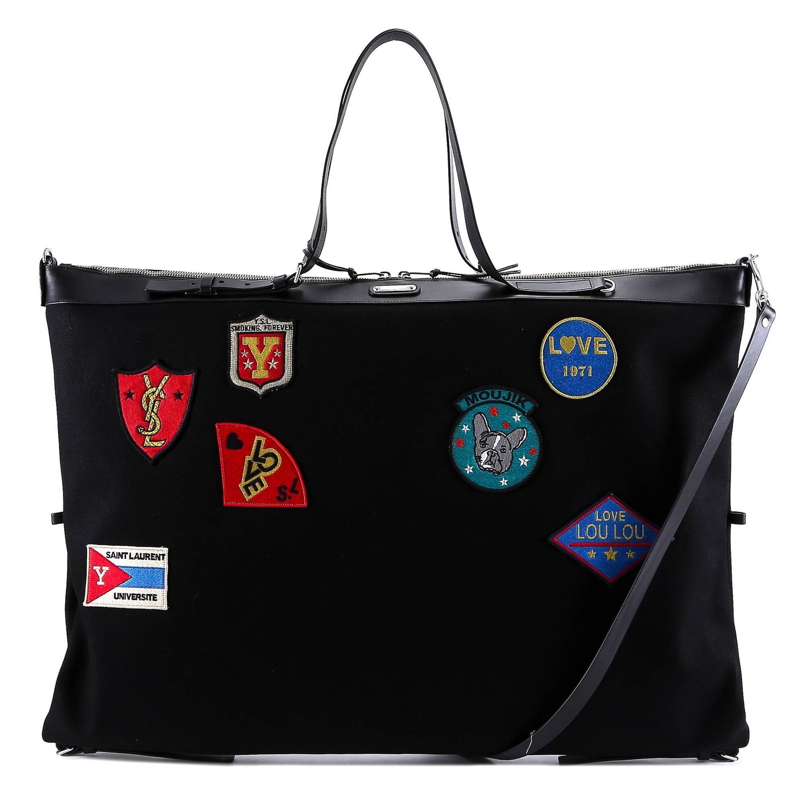 Saint Laurent Large ID Convertible Travel Tote Cettire