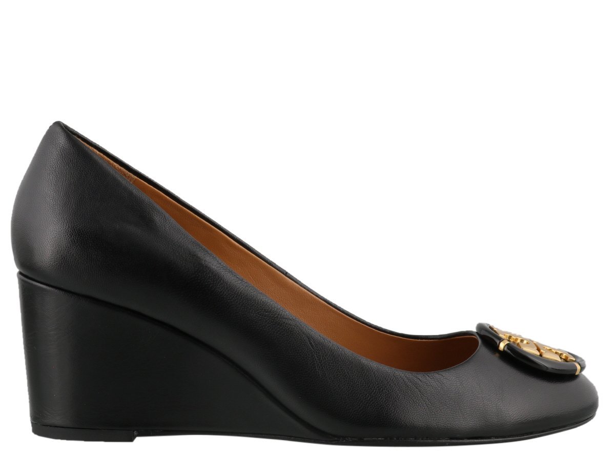 multi logo wedge tory burch