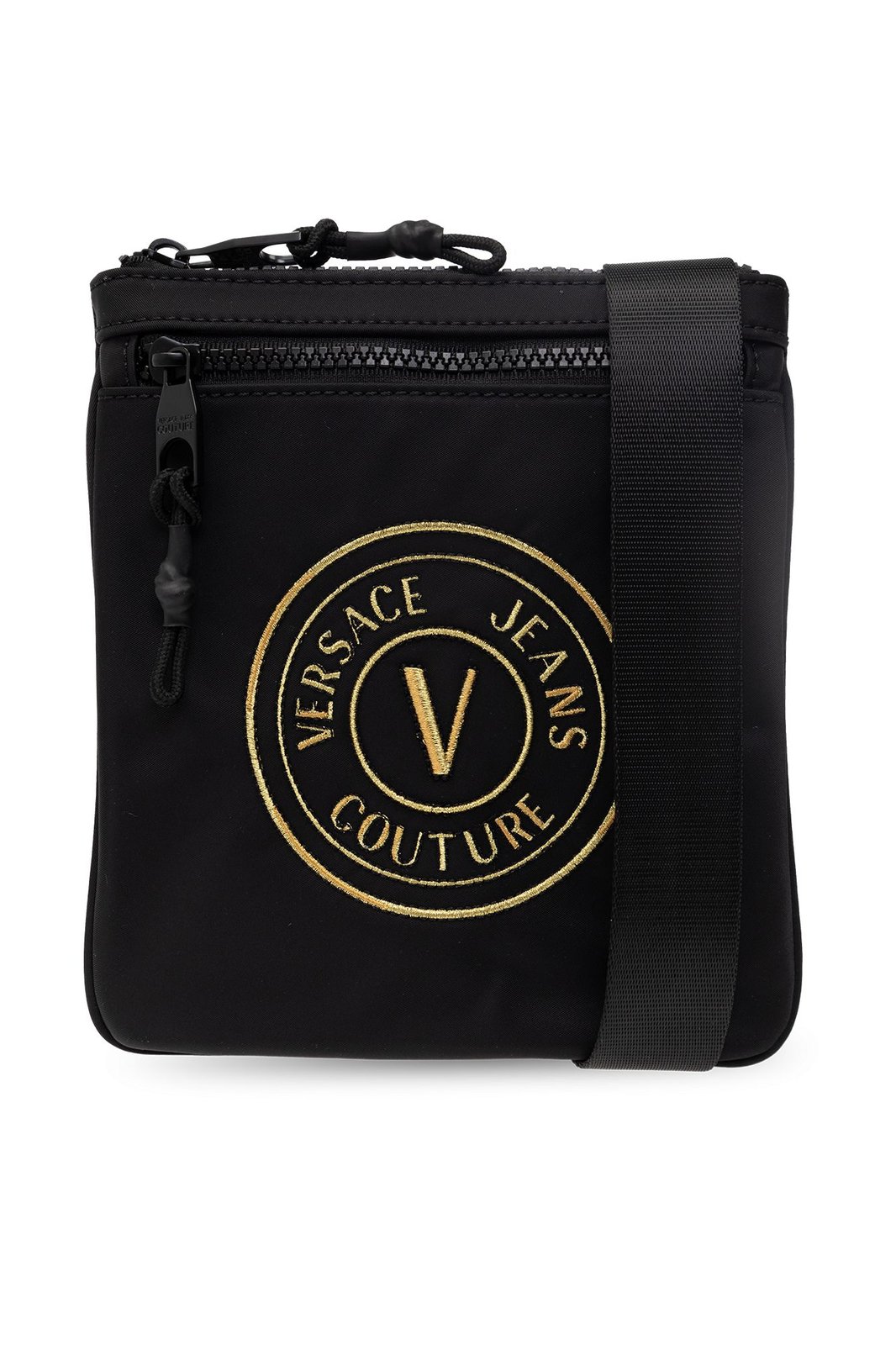 Versace Jeans Couture Logo Embroidered Zipped Messenger Bag – Cettire