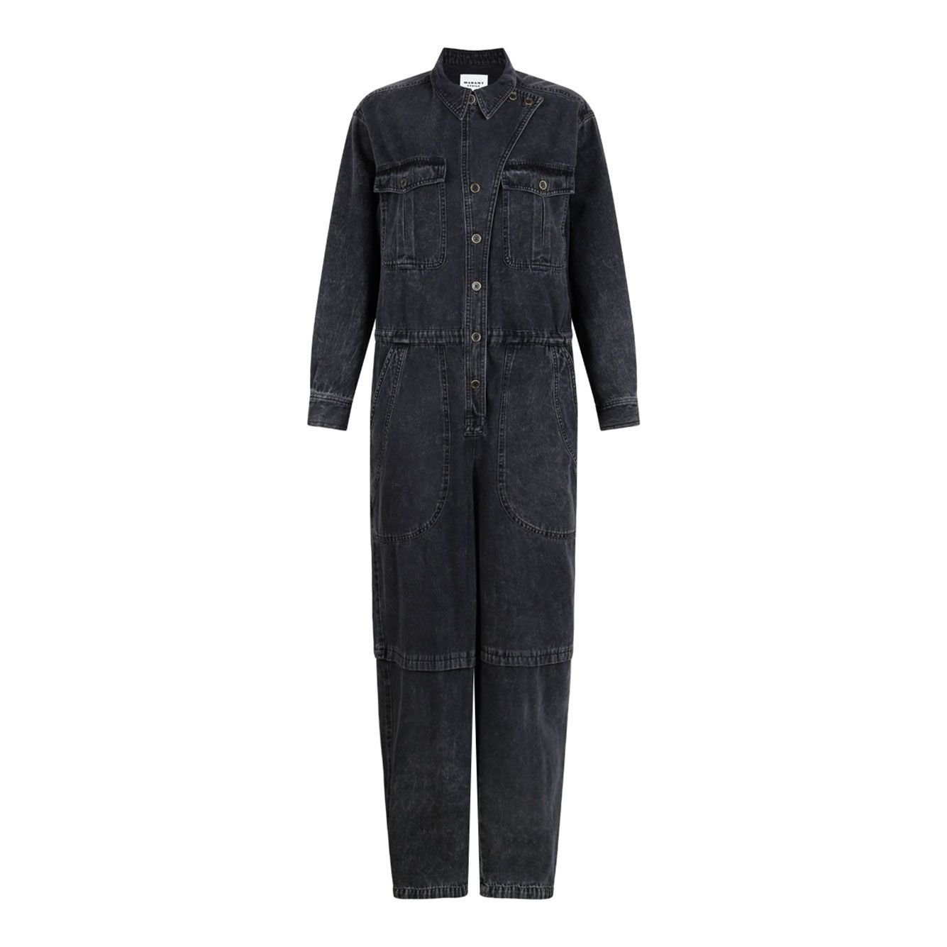 Isabel Marant Buttoned Denim Jumpsuit