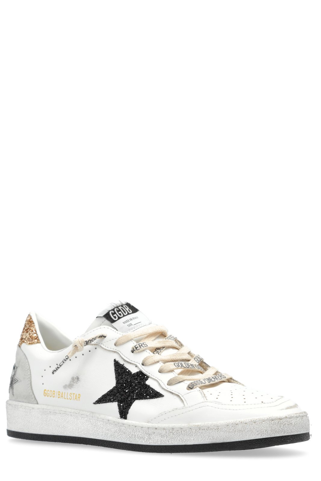 Golden Goose Deluxe Brand Star Glittered Lace-Up Sneakers
