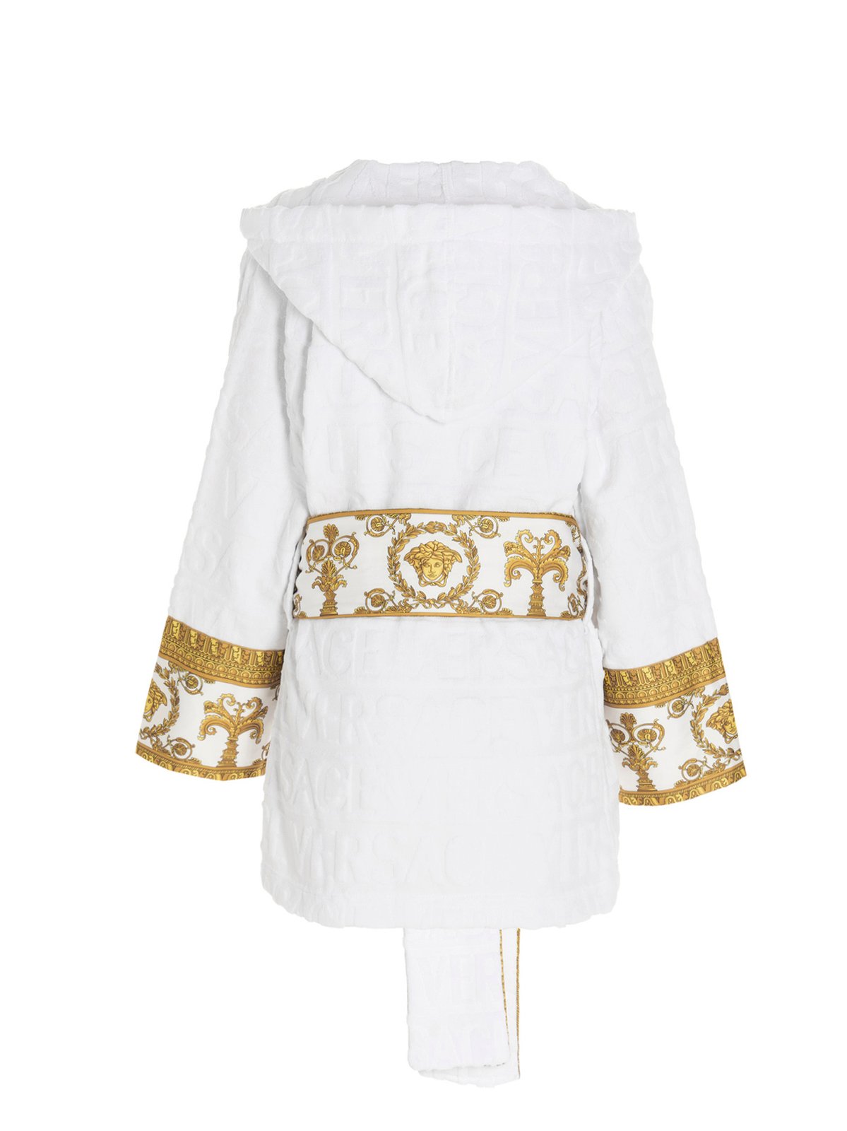 Versace Baroque Printed Belted Waist Robe