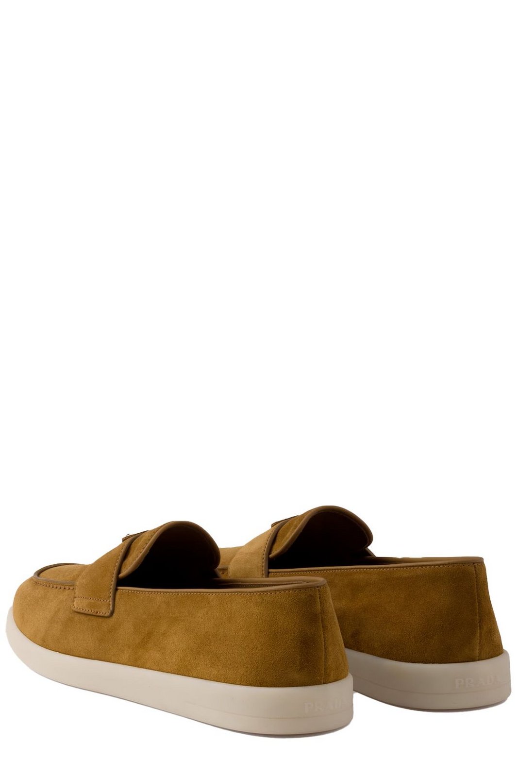 Prada Almond Toe Slip-On Loafers