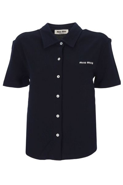 Miu Miu Set Of Three Logo Patch T-Shirts