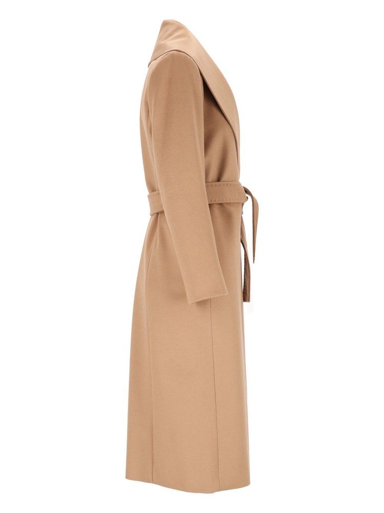 MAX MARA STUDIO 로리아나 벨티드 숄 칼라 코트