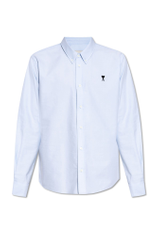 AMI Paris Ami De Coeur Logo Embroidered Buttoned Shirt
