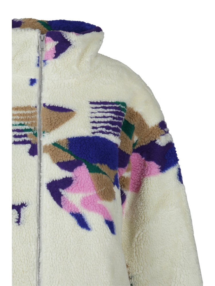 ジャケット ISABEL MARANT ETOILE MADILIA FLEECE ZIP Isabel Marant Etoile - Malti Blue Fleece