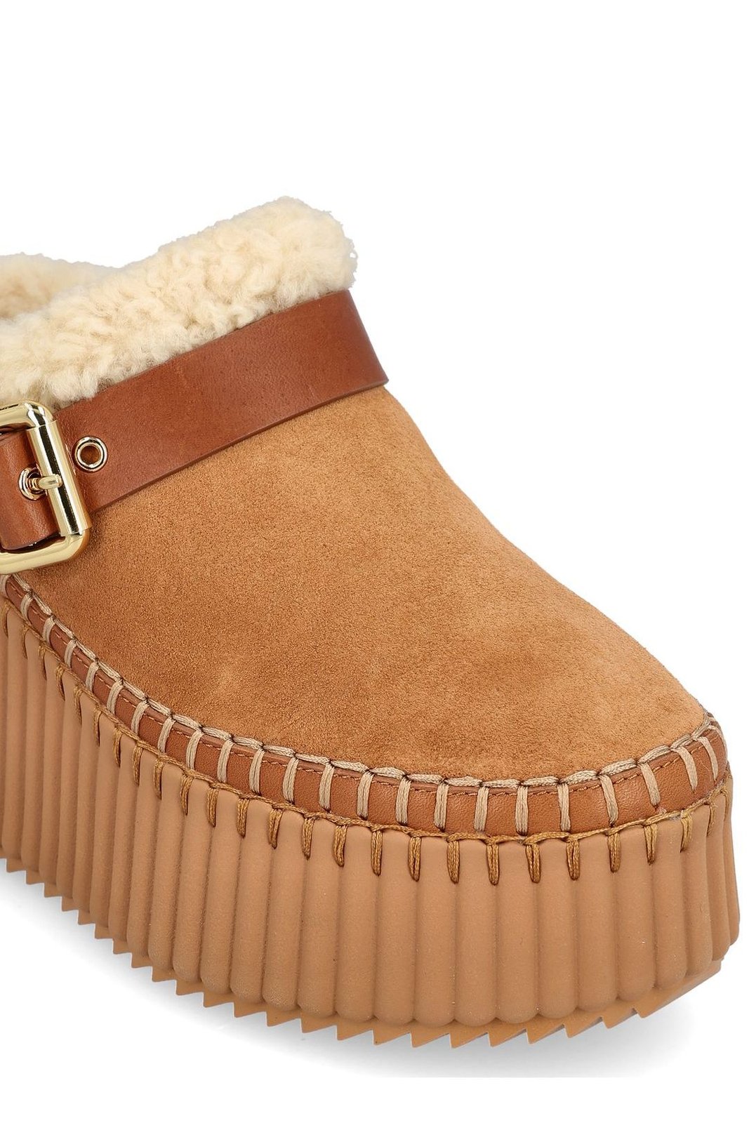 Chloé Nama Wedge Mules