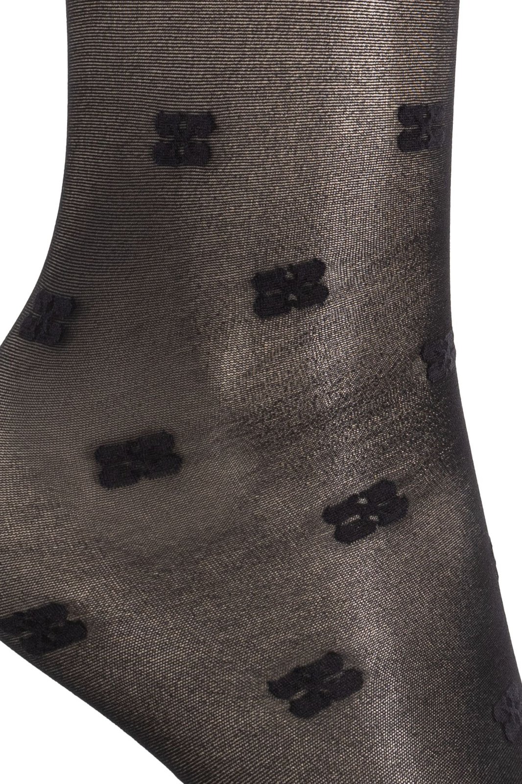 Ganni Monogrammed Knee High Socks