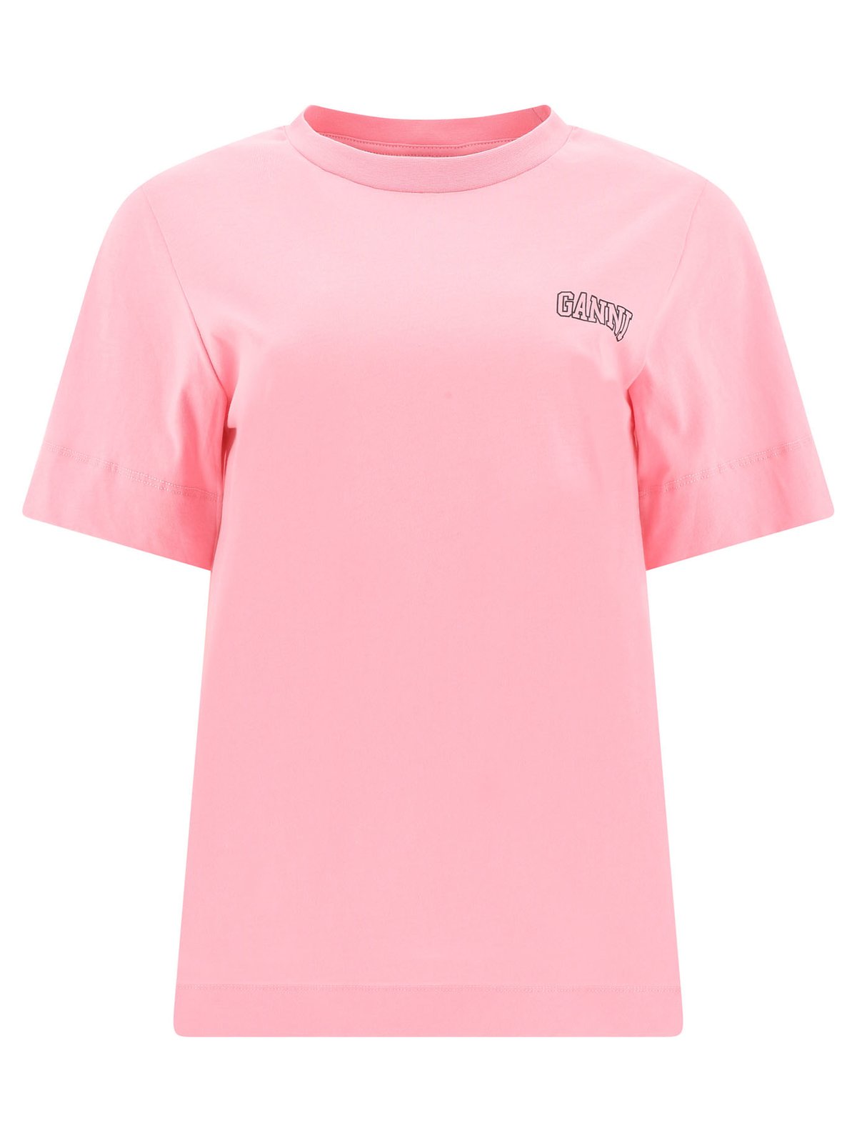 Tシャツ・カットソー GANNI Woman T-Shirt Pink T4090 868 Tシャツ・カットソー GANNI Woman T-Shirt Pink T4090 868 Chalk