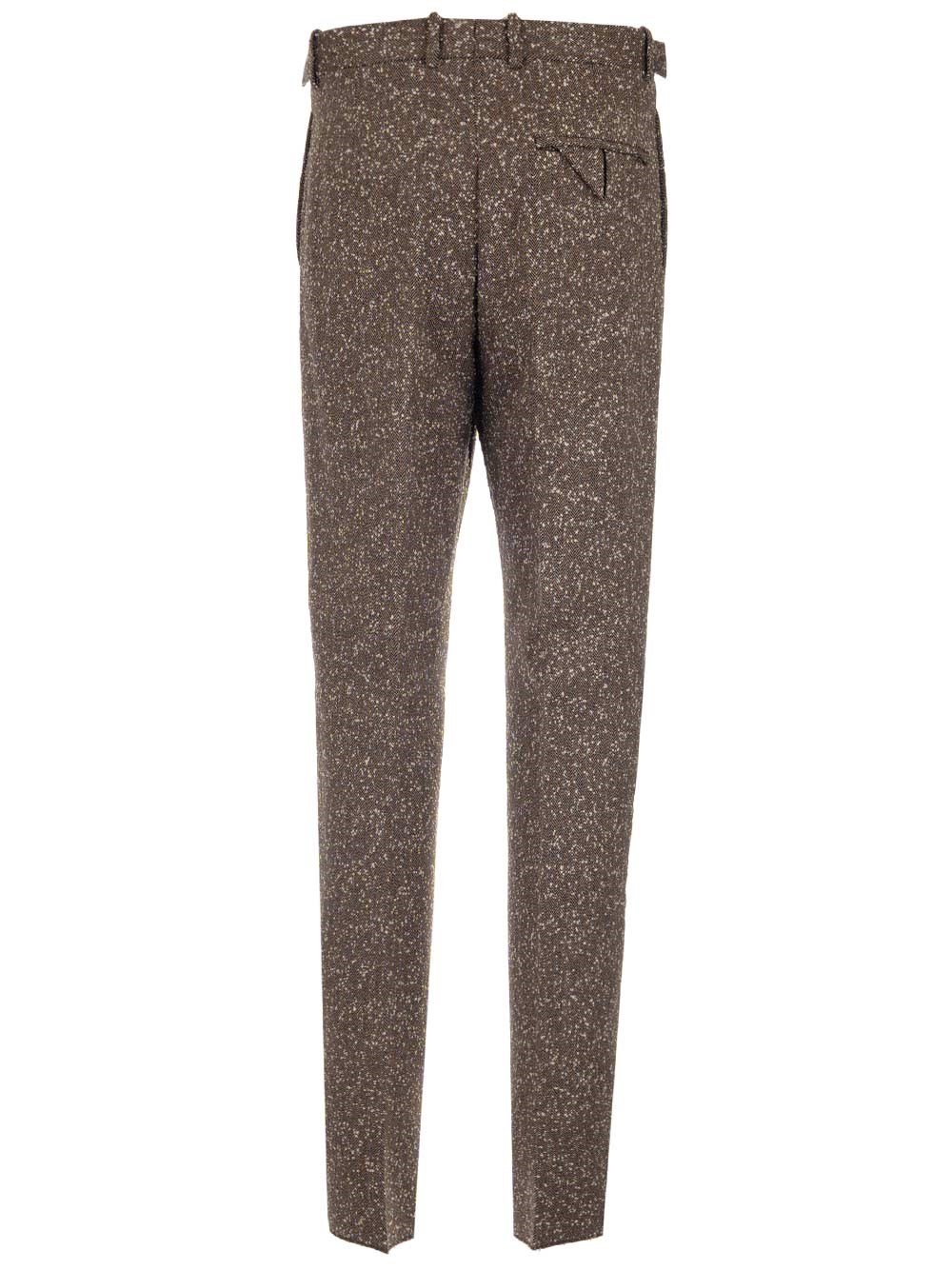 Bottega Veneta Herringbone Straight Trousers