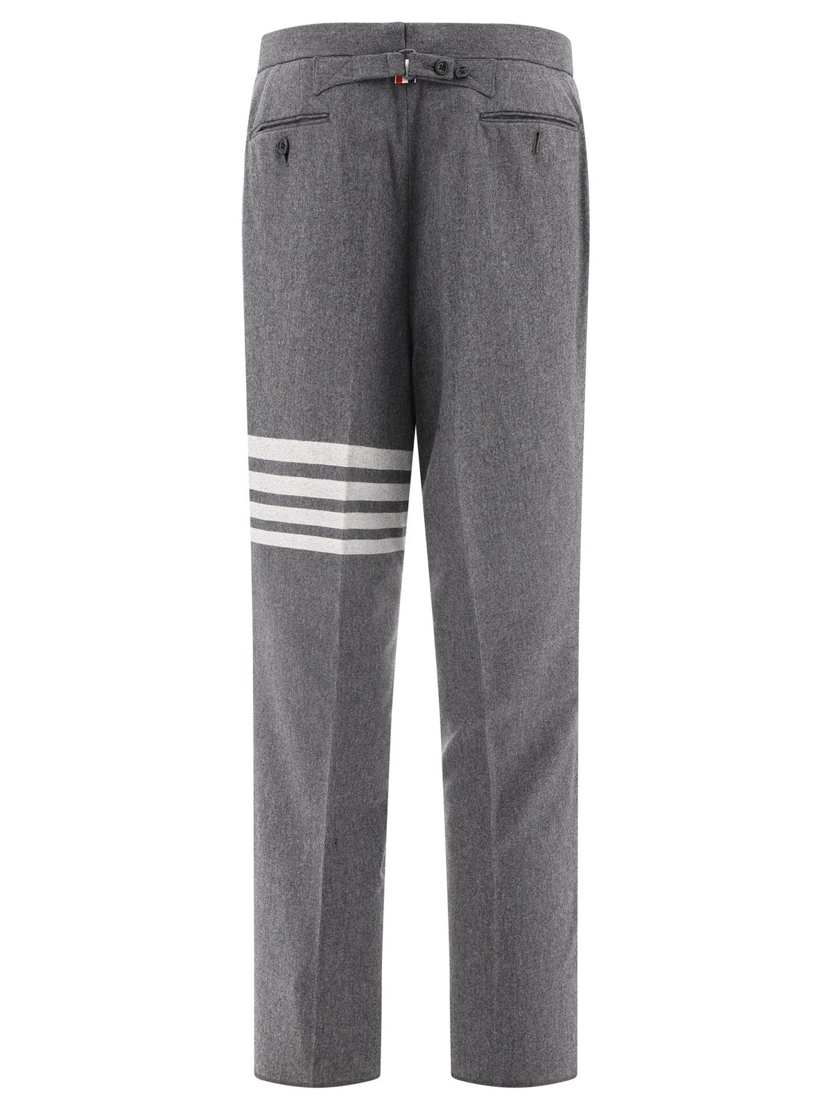 Thom Browne 4-Bar Stripe Detailed Flannel Trousers