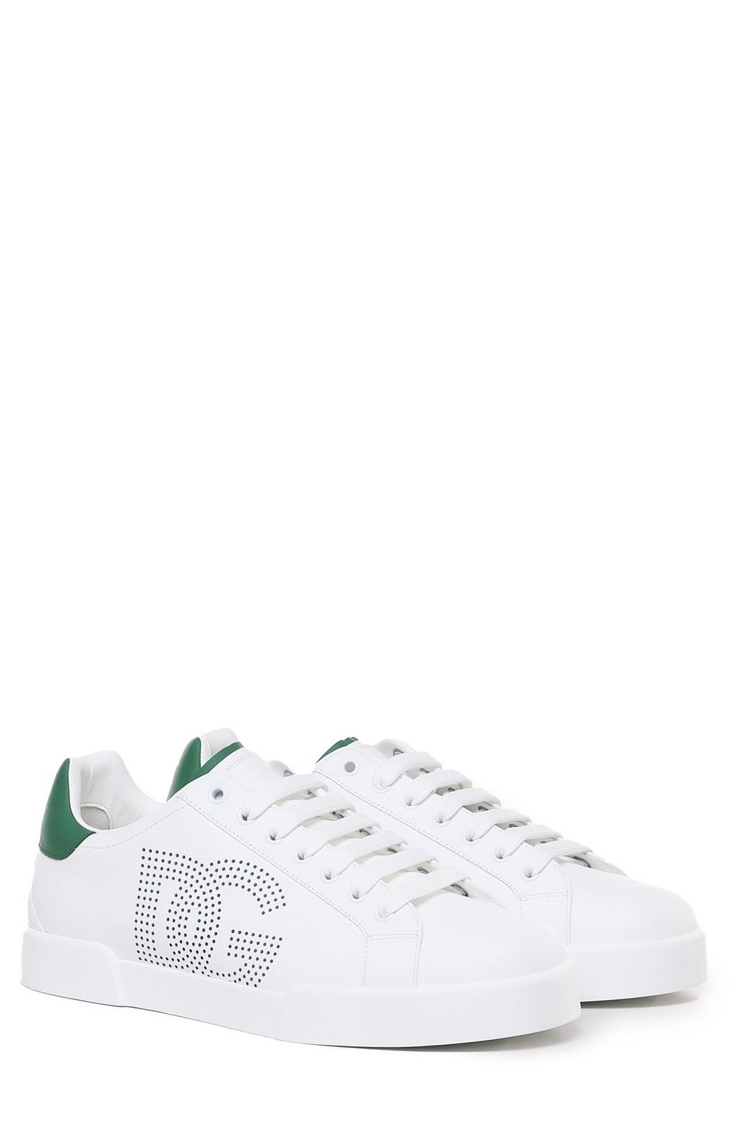 Dolce & Gabbana Portofino DG Logo Perforated Sneakers