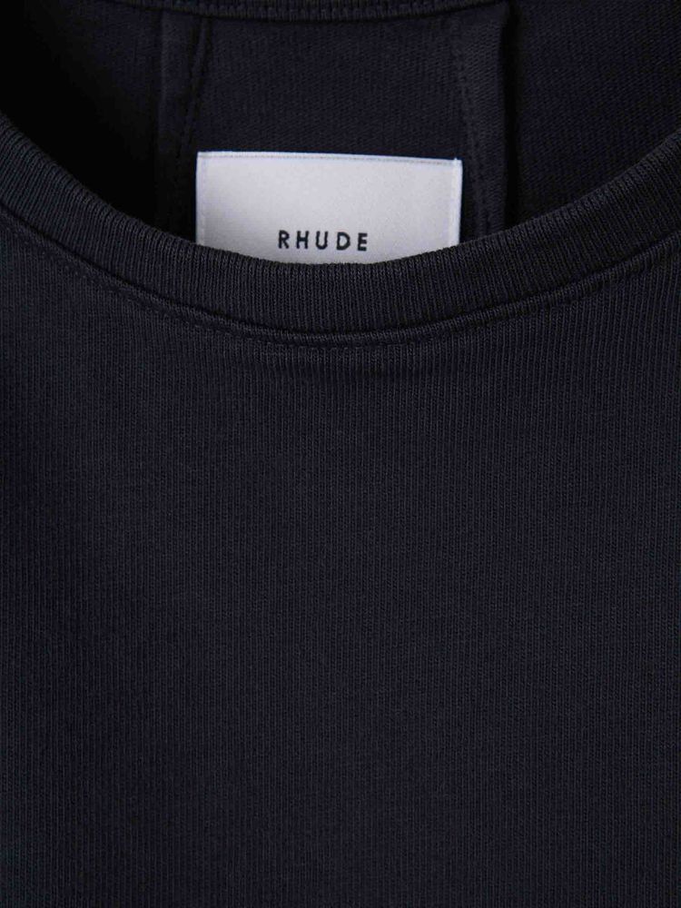 Rhude 로고 프린트 크루넥 티셔츠