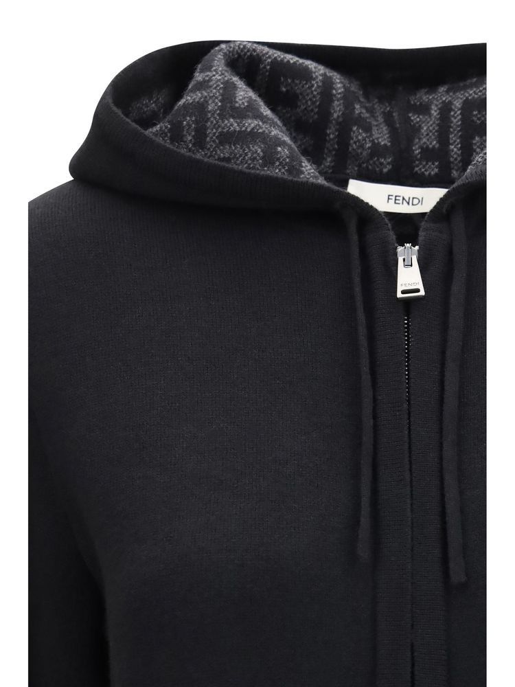 FENDI 집업 드로스트링 후드