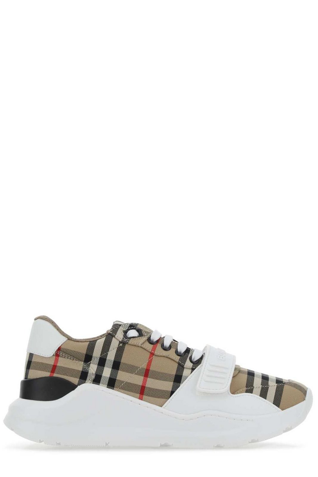 Burberry Checked Lace-Up Sneakers