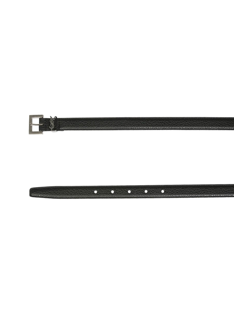 Saint Laurent Monogram Appliqué Belt