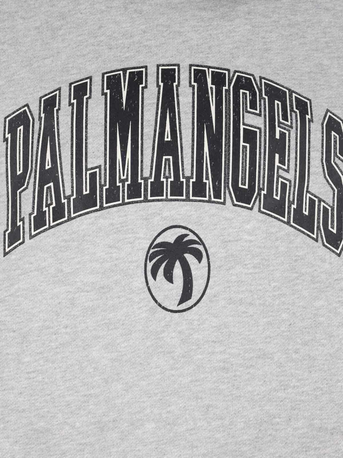 Palm Angels College Palm Logo Printed Hoodie