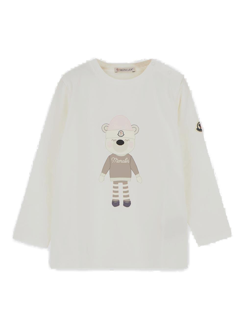 Moncler Enfant Crewneck Long-Sleeved T-Shirt