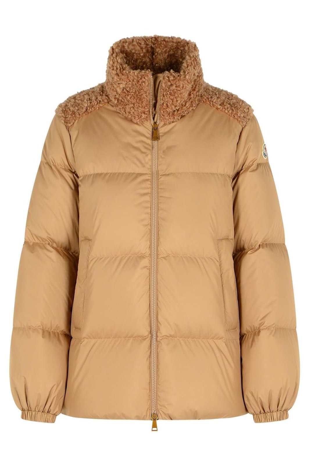 Moncler Esnaie Logo Patch Zip-Up Jacket
