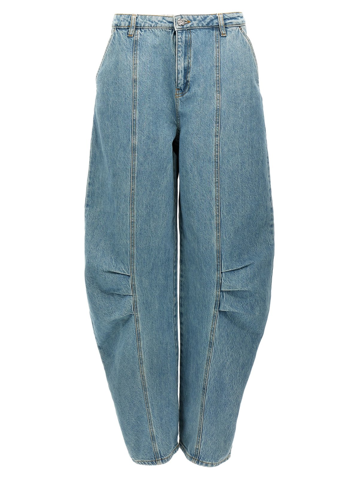 デニム・ジーパン ROTATE SS25 'Sculptured' jeans (1136403049 3049) Light blue Sculptured balloon jeans Rotate - women - ROTATE