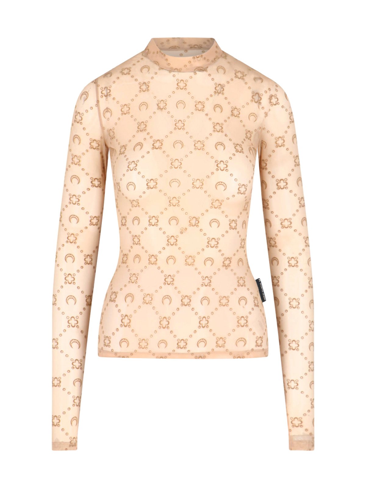 Marine Serre Second Skin Semi-Sheer Top