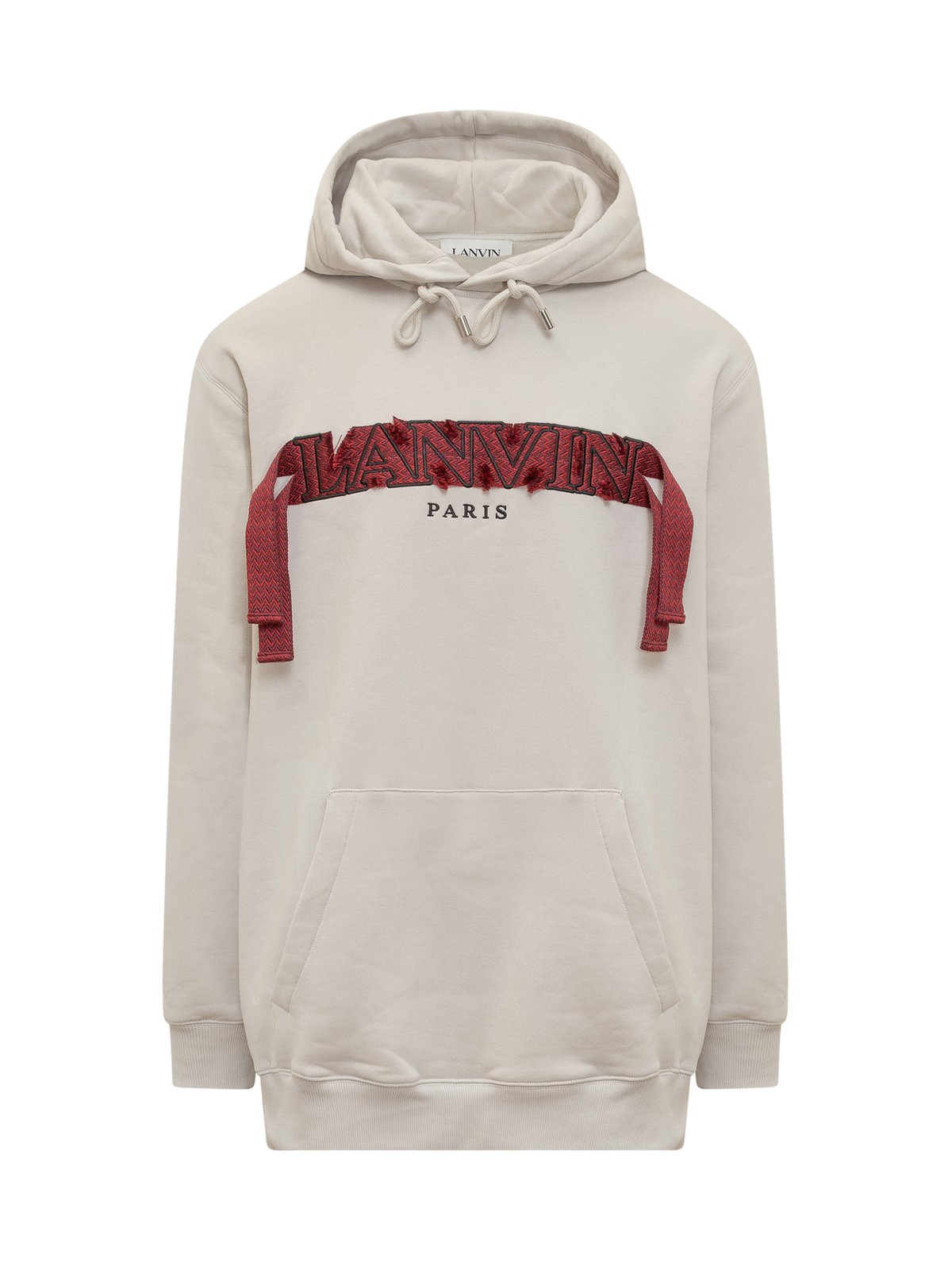 Lanvin Logo Patch Drawstring Hoodie