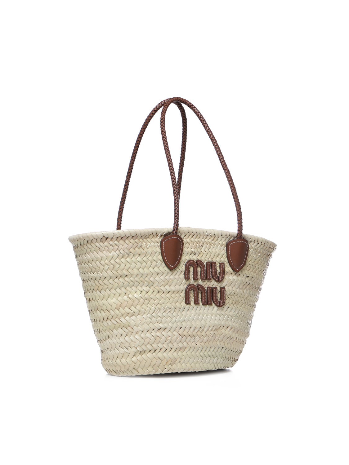 Miu Miu Logo-Detailed Tote Bag