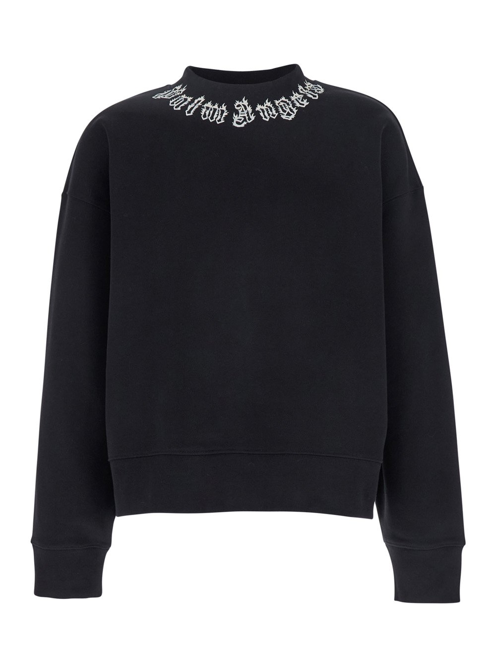 Palm Angels Logo Printed Drop Shoulder Sweatshirt