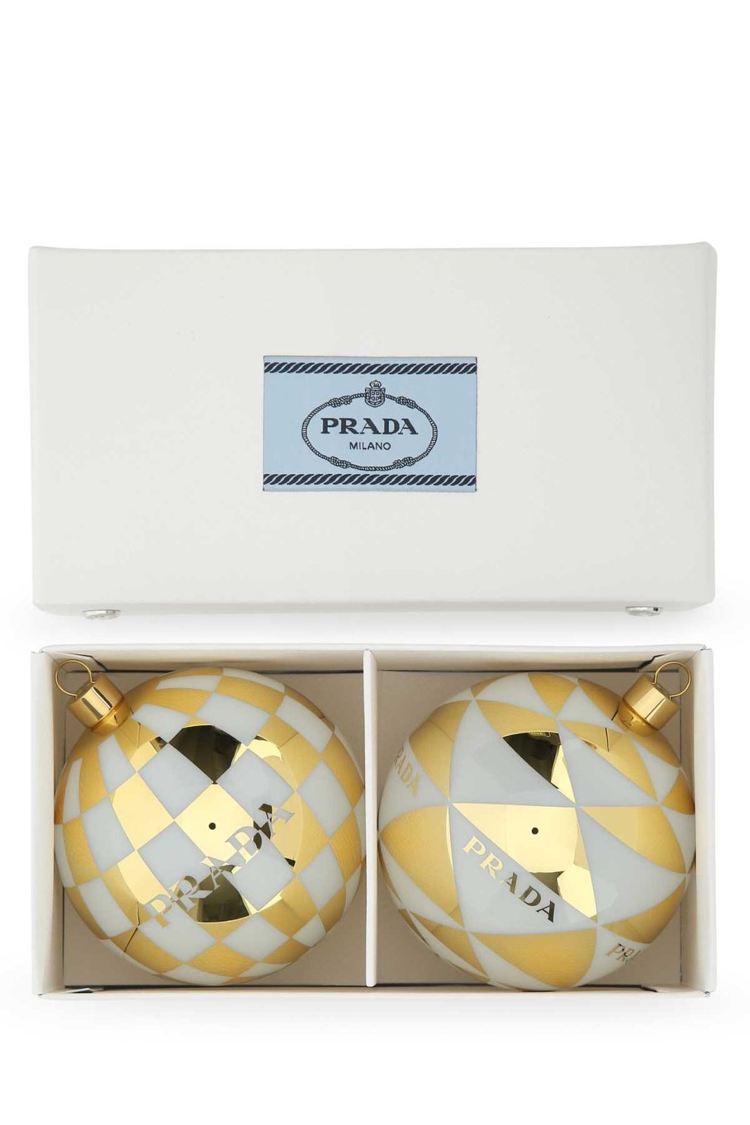 Prada Logo Printed Christmas Ornaments Set