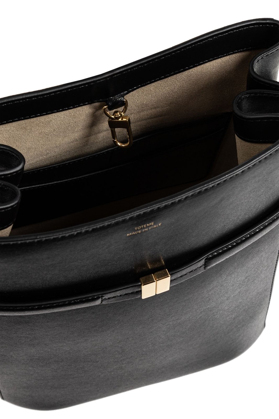 Totême Logo Detailed Belted Bucket Bag