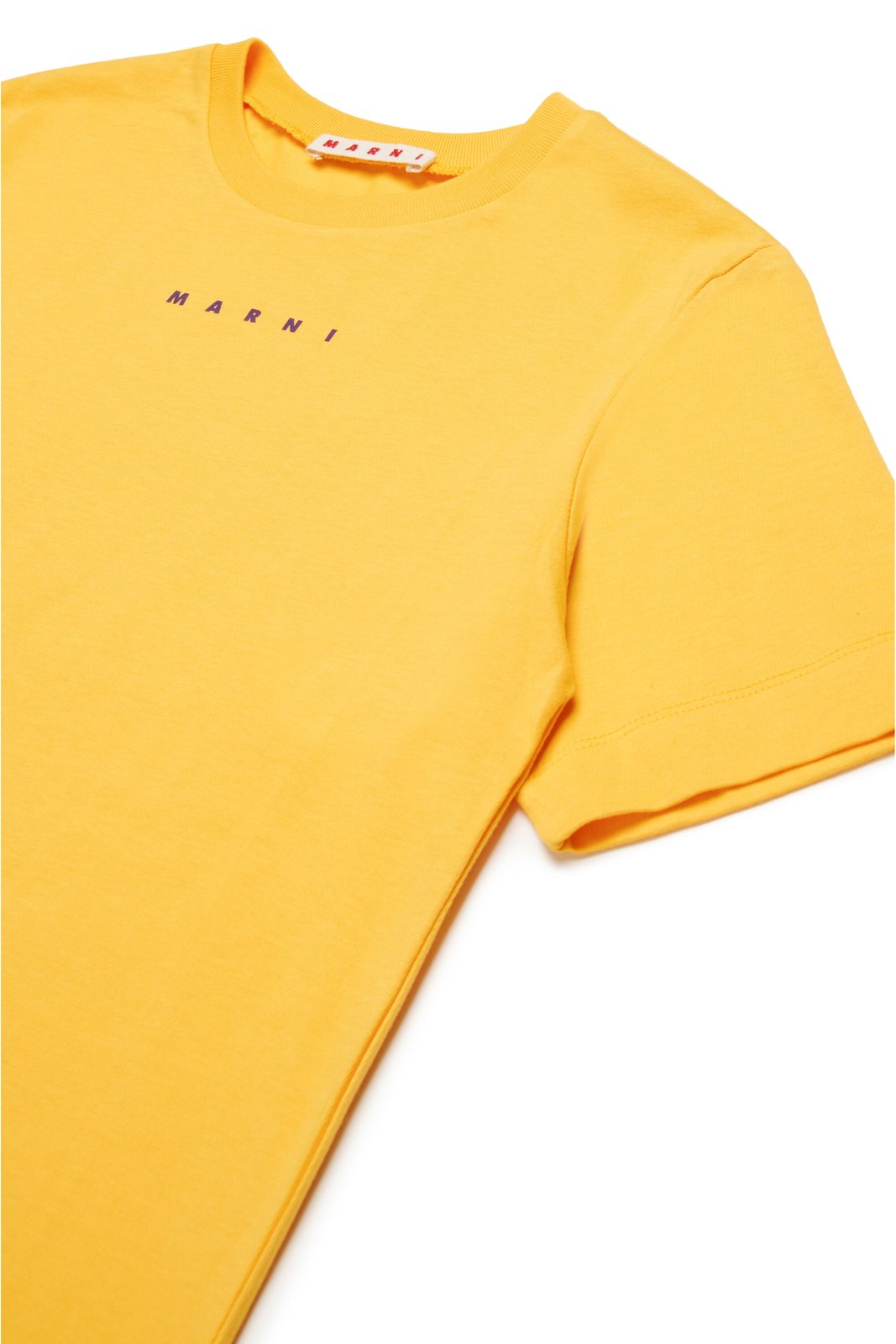 Marni Kids Logo Detailed Crewneck T-Shirt
