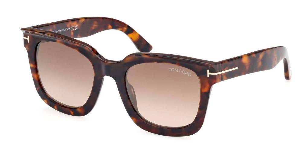 TOMFORD スクエアフレムサンクラス FT111552ACETATE 52G Amazon.com: Tom Ford Leigh Smoke Gradient Square Ladies