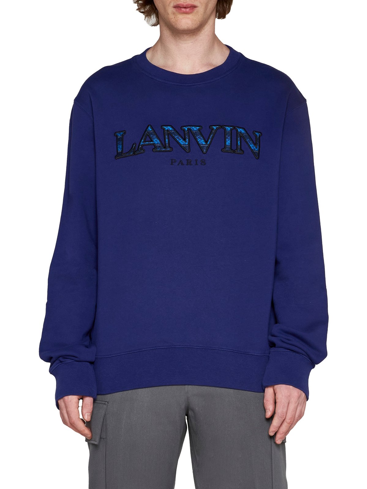 Lanvin Logo Embroidered Crewneck Sweatshirt